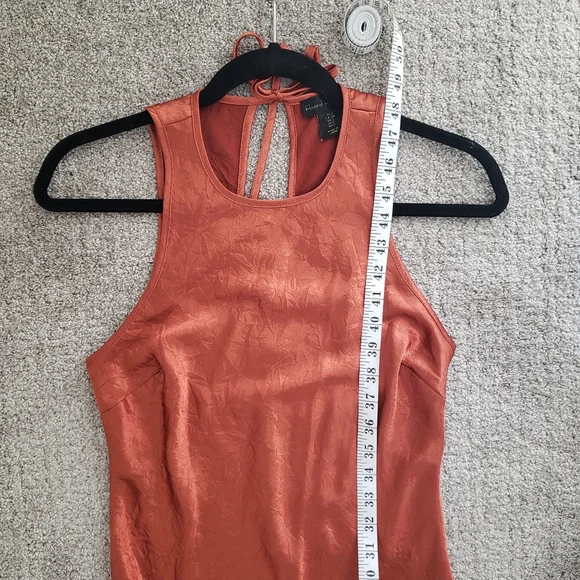 House of Harlow 1960 Copper Silky Midi/Maxi Slip Dress Small - Picture 13 of 13